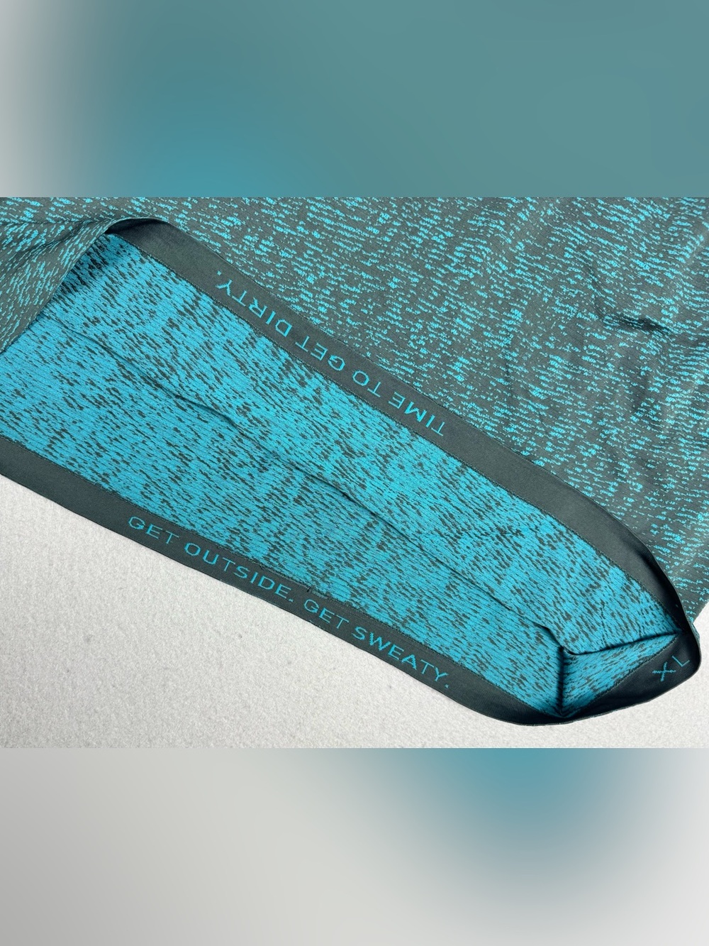 Lululemon Men’s Metal Vent Tech Short Sleeve Athletic Shirt In Teal/Grey Size XL - Picture 3 of 4